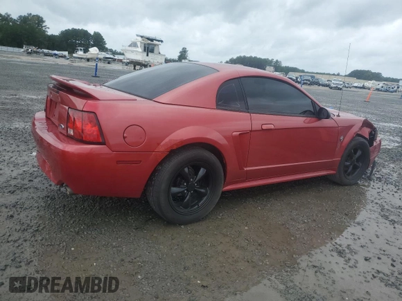 1999 Ford Mustang GT with VIN 1FAFP42X7XF145444, listed as a Copart auction lot 73089524 with 165,819 mi miles and Salvage Title. Bid and sale history available at carsss.com. Image 3.