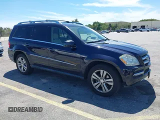 2012 Mercedes-Benz GL 350 with VIN 4JGBF2FEXCA776247, listed as a IAAI auction lot 41837519 with 119,421 mi miles and . Bid and sale history available at DreamBid. Image 1.