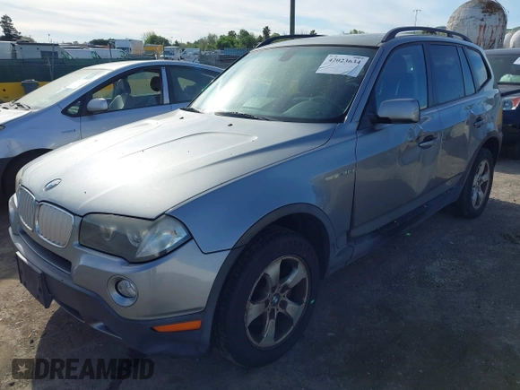 2008 BMW X3 3.0si with VIN WBXPC93408WJ14262, listed as a IAAI auction lot 42023634 with 158,232 mi miles. Bid and sale history available at carsss.com. Image 2.