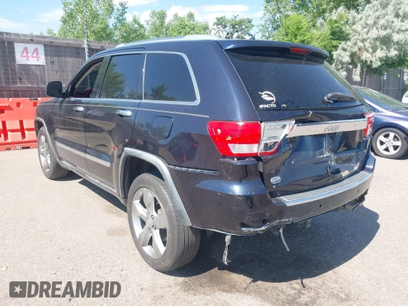 2011 Jeep Grand Cherokee Overland with VIN 1J4RS6GG9BC613396, listed as a IAAI auction lot 42490889 with 150,601 mi miles and . Bid and sale history available at DreamBid. Image 3.