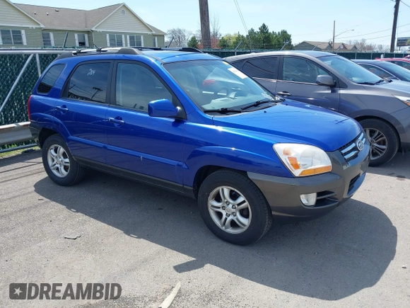2006 Kia Sportage LX with VIN KNDJF723167214580, listed as a IAAI auction lot 42126184 with 125,434 mi miles and . Bid and sale history available at carsss.com. Image 1.