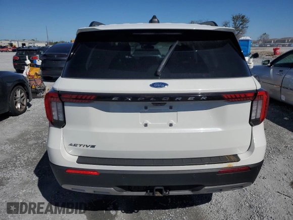 2025 Ford Explorer Active with VIN 1FMUK7DH7SGA38500, listed as a Copart auction lot 48053885 with Not Provided miles and Non Repairable. Bid and sale history available at carsss.com. Image 6.