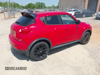 2014 Nissan Juke SL with VIN JN8AF5MV7ET483065, listed as a IAAI auction lot 42076991 with 66,899 mi miles. Bid and sale history available at carsss.com. Image 4.