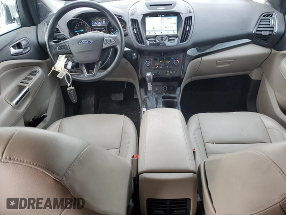 2017 Ford Escape Titanium with VIN 1FMCU9JD0HUE33552, listed as a Copart auction lot 45757535 with 59,628 mi miles and Clean Title. Bid and sale history available at carsss.com. Image 8.
