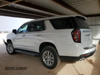 2023 Chevrolet Tahoe Premier with VIN 1GNSCSKDXPR521235, listed as a Copart auction lot 42718135 with 29,289 mi miles and Clean Title. Bid and sale history available at carsss.com. Image 2.
