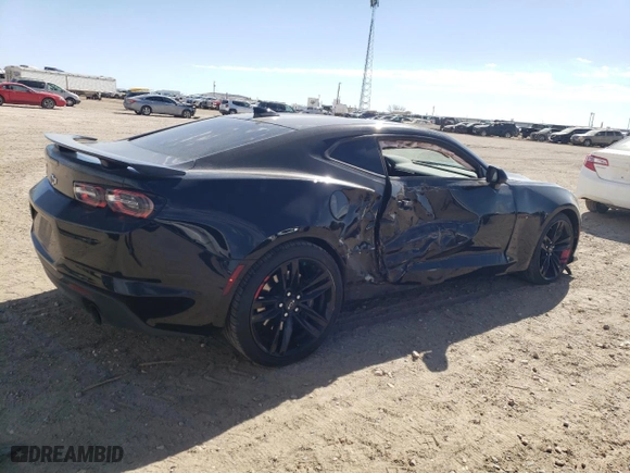 2022 Chevrolet Camaro 1SS with VIN 1G1FF1R78N0133653, listed as a Copart auction lot 46483105 with 42,487 mi miles and Salvage Title. Bid and sale history available at carsss.com. Image 3.