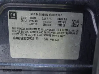2013 Buick LaCrosse Leather with VIN 1G4GC5E36DF334179, listed as a IAAI auction lot 41867466 with 81,394 mi miles. Bid and sale history available at carsss.com. Image 9.