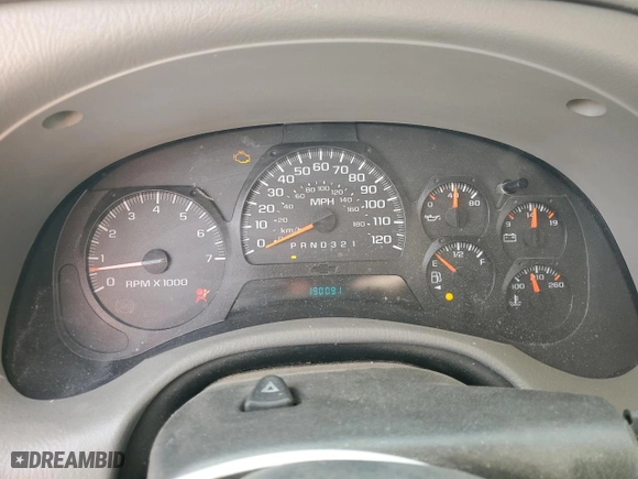 2005 Chevrolet TrailBlazer LS with VIN 1GNDS13S752211133, listed as a Copart auction lot 47435955 with 190,091 mi miles and Salvage Title. Bid and sale history available at carsss.com. Image 9.