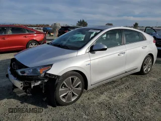 2018 Hyundai Ioniq Limited z VIN KMHC85LC9JU101620, wystawiony jako Copart lot #46485955 z przebiegiem 117 122 mil mil oraz Szkoda całkowita • Salvage title. Historia ofert i sprzedaży dostępna na DreamBid. Obrazek 1.