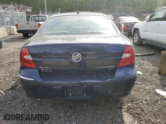2008 Buick LaCrosse CX with VIN 2G4WC582181139506, listed as a Copart auction lot 53619135 with 179,573 mi miles and Salvage Title. Bid and sale history available at carsss.com. Image 6.