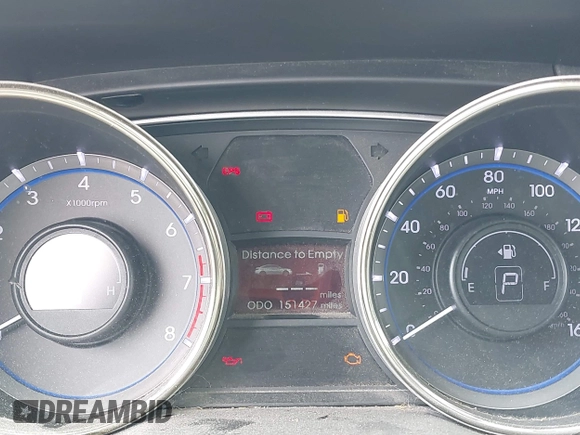 2013 Hyundai Sonata GLS with VIN 5NPEB4AC6DH743528, listed as a IAAI auction lot 42203843 with 151,427 mi miles and . Bid and sale history available at carsss.com. Image 7.