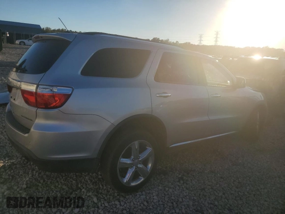 2013 Dodge Durango Citadel with VIN 1C4RDHEG0DC637488, listed as a Copart auction lot 79989364 with 195,461 mi miles and Salvage title. Bid and sale history available at DreamBid. Image 3.