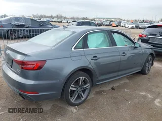 2018 Audi A4 Premium Plus with VIN WAUENAF45JN009737, listed as a IAAI auction lot 41705608 with 1 mi miles. Bid and sale history available at carsss.com. Image 4.