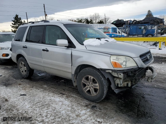 2003 Honda Pilot EX with VIN 2HKYF185X3H622376, listed as a Copart auction lot 41885865 with 205,438 mi miles and Salvage Title. Bid and sale history available at carsss.com. Image 4.
