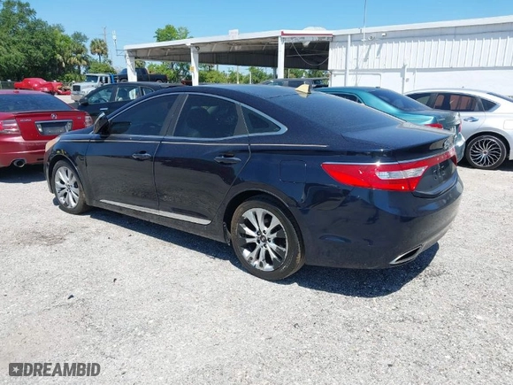 2012 Hyundai Azera with VIN KMHFG4JG9CA166469, listed as a IAAI auction lot 42054553 with 117,244 mi miles. Bid and sale history available at carsss.com. Image 3.