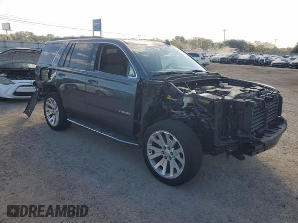 2019 GMC Yukon SLT with VIN 1GKS1BKC0KR387936, listed as a Copart auction lot 77191904 with 60,514 mi miles and Salvage Title. Bid and sale history available at carsss.com. Image 4.
