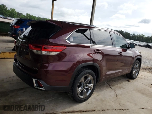 2018 Toyota Highlander Limited with VIN 5TDYZRFH6JS287062, listed as a Copart auction lot 56739745 with 92,382 mi miles and Salvage title. Bid and sale history available at DreamBid. Image 3.