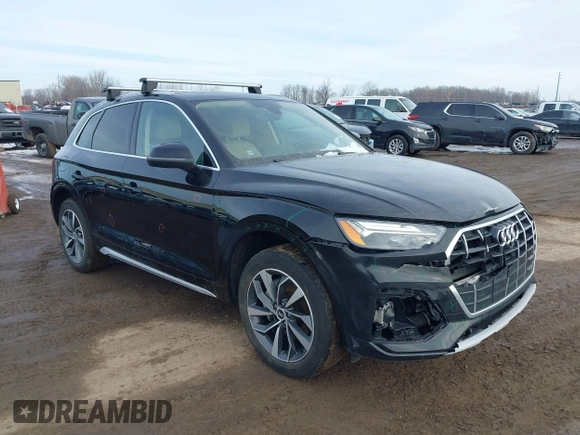 2021 Audi Q5 Premium Plus with VIN WA1BAAFY5M2013887, listed as a IAAI auction lot 41569563 with 79,663 mi miles and . Bid and sale history available at DreamBid. Image 1.
