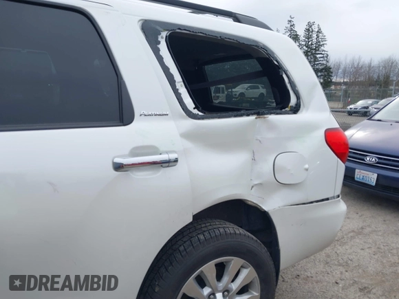 2017 Toyota Sequoia Platinum with VIN 5TDDY5G11HS150228, listed as a IAAI auction lot 41756057 with 57,727 mi miles. Bid and sale history available at carsss.com. Image 21.