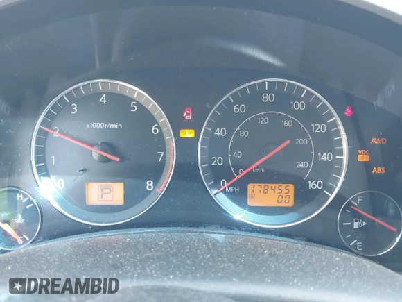 2004 Infiniti FX with VIN JNRAS08W34X221600, listed as a IAAI auction lot 42345944 with 178,455 mi miles and . Bid and sale history available at DreamBid. Image 7.