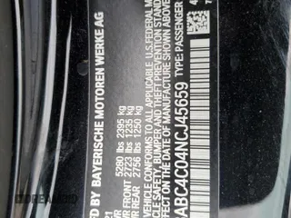 2022 BMW 8 Series M850i xDrive with VIN WBABC4C04NCJ45659, listed as a Copart auction lot 64786713 with 18,091 mi miles. Bid and sale history available at carsss.com. Image 13.