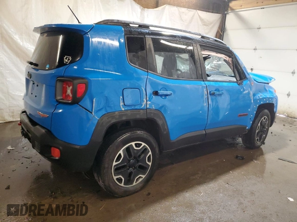 2015 Jeep Renegade Trailhawk with VIN ZACCJBCT0FPB74673, listed as a Copart auction lot 63626295 with 152,146 mi miles and Salvage title. Bid and sale history available at DreamBid. Image 3.