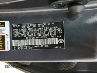 2010 Toyota Camry with VIN 4T1BF3EK3AU567179, listed as a Copart auction lot 53610485 with 176,121 mi miles and Salvage Title. Bid and sale history available at DreamBid. Image 13.
