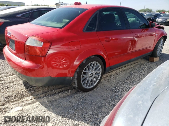 2004 Audi A4 1.8T with VIN WAULC68E44A027691, listed as a Copart auction lot 76308064 with 114,236 mi miles and Salvage Title. Bid and sale history available at carsss.com. Image 3.