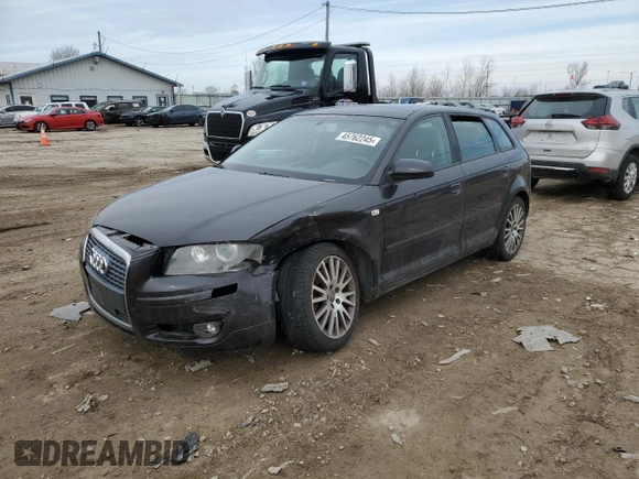 2008 Audi A3 with VIN WAUNF78P48A068528, listed as a Copart auction lot 45762245 with 179,355 mi miles and Salvage Title. Bid and sale history available at carsss.com. Image 1.