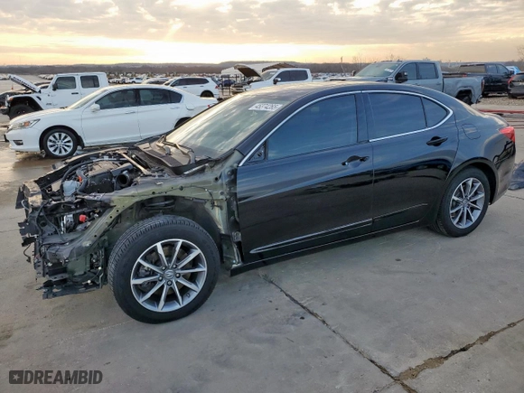 2020 Acura TLX with VIN 19UUB1F39LA014286, listed as a Copart auction lot 45374265 with 44,090 mi miles and Clean Title. Bid and sale history available at carsss.com. Image 1.