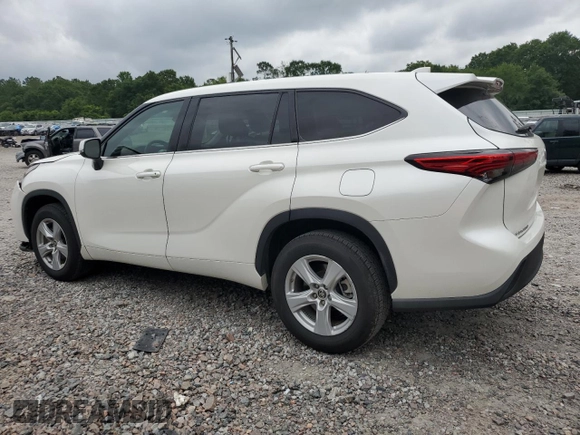 2020 Toyota Highlander L with VIN 5TDCZRAH2LS504191, listed as a Copart auction lot 59492585 with 85,195 mi miles and Salvage title. Bid and sale history available at DreamBid. Image 2.