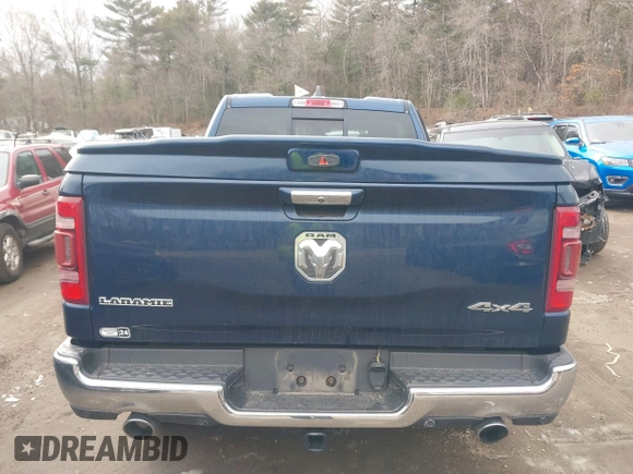 2019 Ram 1500 Laramie with VIN 1C6SRFDT9KN588340, listed as a IAAI auction lot 41717183 with 56,623 mi miles. Bid and sale history available at carsss.com. Image 16.