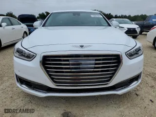 2019 Genesis G90 3.3T Premium with VIN KMHG34JA3KU052606, listed as a Copart auction lot 74087844 with 12,831 mi miles and Non Repairable. Bid and sale history available at carsss.com. Image 5.