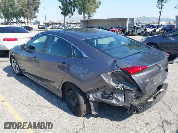2018 Honda Civic LX with VIN 2HGFC2F53JH501754, listed as a IAAI auction lot 42203836 with 107,910 mi miles and . Bid and sale history available at DreamBid. Image 3.