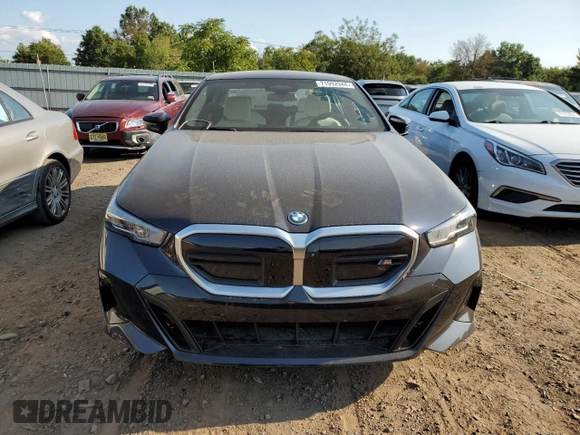 2024 BMW i5 M60 with VIN WBY43FK02RCR61881, listed as a Copart auction lot 71092944 with 0 mi miles and Salvage Title. Bid and sale history available at carsss.com. Image 5.