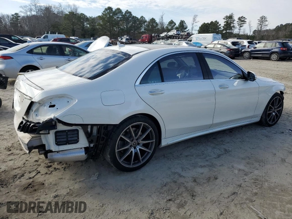 2020 Mercedes-Benz S-Class S 560 with VIN WDDUG8DB3LA524349, listed as a Copart auction lot 44737185 with 55,924 mi miles and Salvage Title. Bid and sale history available at carsss.com. Image 3.
