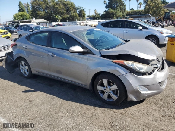 2013 Hyundai Elantra GLS PZEV with VIN KMHDH4AE9DU939427, listed as a Copart auction lot 69916994 with 92,235 mi miles and Salvage Title. Bid and sale history available at carsss.com. Image 4.