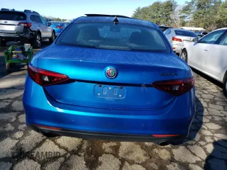 2019 Alfa Romeo Giulia Ti Sport with VIN ZARFAMBN9K7605593, listed as a Copart auction lot 43665353 with 25,176 mi miles. Bid and sale history available at carsss.com. Image 6.