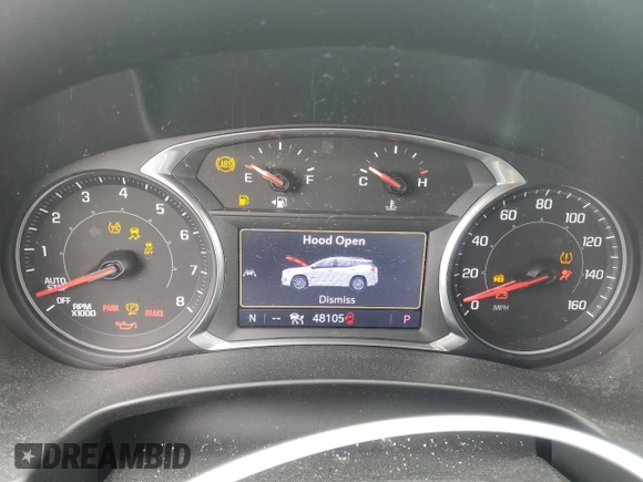 2019 GMC Terrain Denali with VIN 3GKALXEX8KL133934, listed as a Copart auction lot 58177705 with 48,105 mi miles and Salvage title. Bid and sale history available at DreamBid. Image 9.