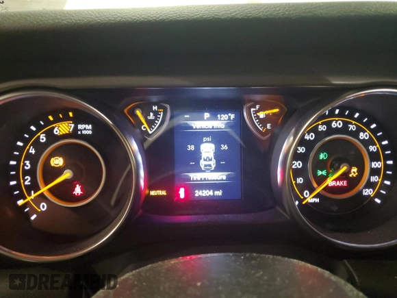 2023 Jeep Wrangler Sport z VIN 1C4HJXDG1PW619939, wystawiony jako Copart lot #51923345 z przebiegiem 24 204 mil mil oraz Szkoda całkowita • Salvage title. Historia ofert i sprzedaży dostępna na DreamBid. Obrazek 9.