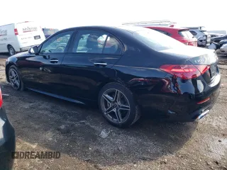 2024 Mercedes-Benz C 300 with VIN W1KAF4HB8RR156396, listed as a Copart auction lot 48219474 with 2,573 mi miles and Salvage Title. Bid and sale history available at DreamBid. Image 2.