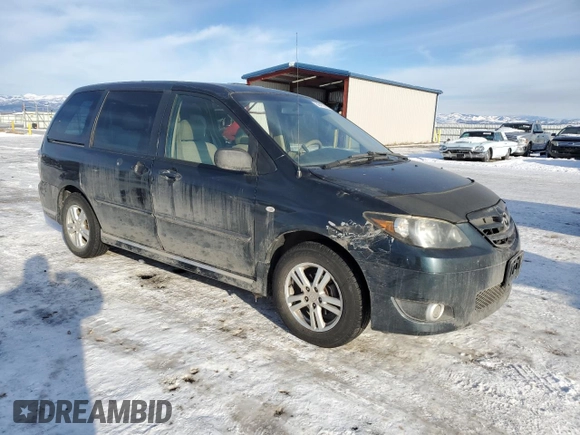 2004 Mazda MPV LX with VIN JM3LW28A640524691, listed as a Copart auction lot 88479835 with 188,413 mi miles and Clean Title. Bid and sale history available at carsss.com. Image 4.