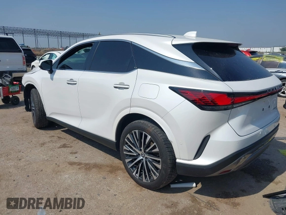 2025 Lexus RX 350h with VIN 2T2BBMCA7SC071814, listed as a IAAI auction lot 42322360 with 4,112 mi miles and . Bid and sale history available at DreamBid. Image 3.
