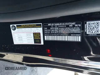 2019 Mercedes-Benz E-Class E 450 with VIN WDD1K6HB2KF082777, listed as a IAAI auction lot 41781452 with 27,101 mi miles. Bid and sale history available at carsss.com. Image 9.