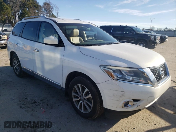 2013 Nissan Pathfinder Platinum with VIN 5N1AR2MM4DC644698, listed as a Copart auction lot 42978095 with 156,495 mi miles and Clean Title. Bid and sale history available at carsss.com. Image 4.
