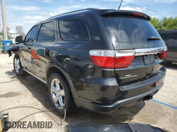 2012 Dodge Durango Crew with VIN 1C4SDHDT2CC229721, listed as a Copart auction lot 68546654 with 118,111 mi miles and Salvage title. Bid and sale history available at DreamBid. Image 2.