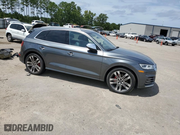 2018 Audi SQ5 Premium Plus with VIN WA1A4AFY6J2084420, listed as a Copart auction lot 68726034 with Not Provided miles and Salvage Title. Bid and sale history available at DreamBid. Image 4.