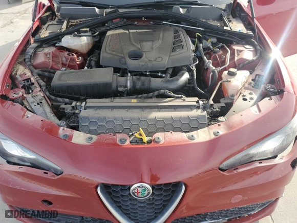 2021 Alfa Romeo Giulia with VIN ZARFAMAN9M7639831, listed as a Copart auction lot 83743634 with 0 mi miles and Clean Title. Bid and sale history available at carsss.com. Image 11.