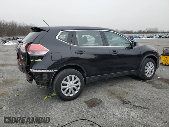 2016 Nissan Rogue SV with VIN KNMAT2MVXGP666538, listed as a Copart auction lot 45104455 with 101,104 mi miles and Salvage Title. Bid and sale history available at DreamBid. Image 3.