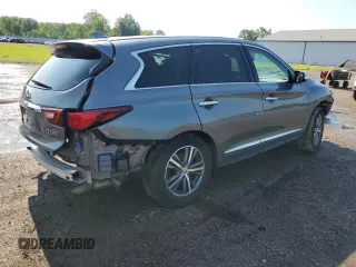 2020 Infiniti QX60 Pure with VIN 5N1DL0MM0LC530618, listed as a Copart auction lot 61285215 with 80,658 mi miles and Salvage title. Bid and sale history available at DreamBid. Image 3.